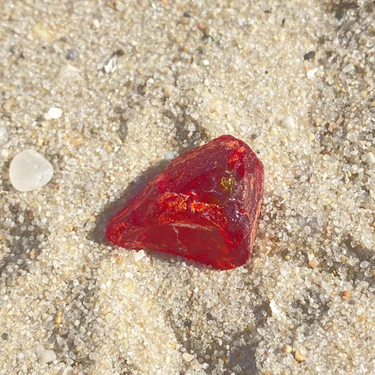 Chunky Red Sea glass