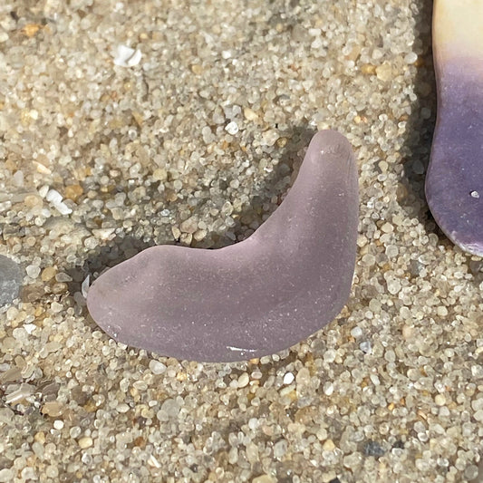 Lavender Boomerang Sea Glass